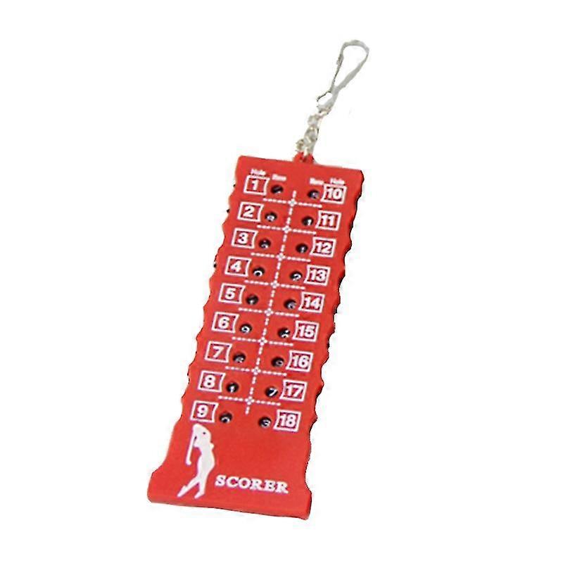 Handheld Golf Shot Count Stroke Putt Score Counter 18 Holes Scoring Keeper Indicator With Key Chain Golf Training Aids