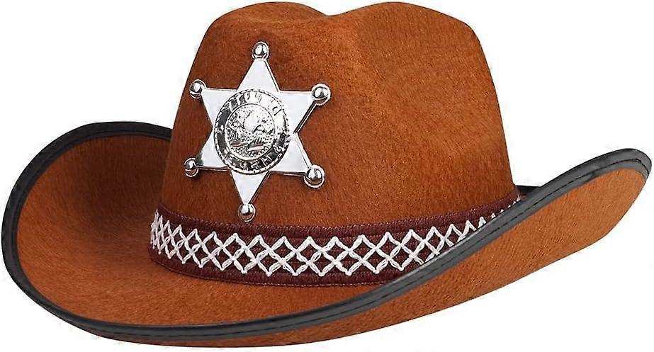 Children's Sheriff Hat, Brown One Size