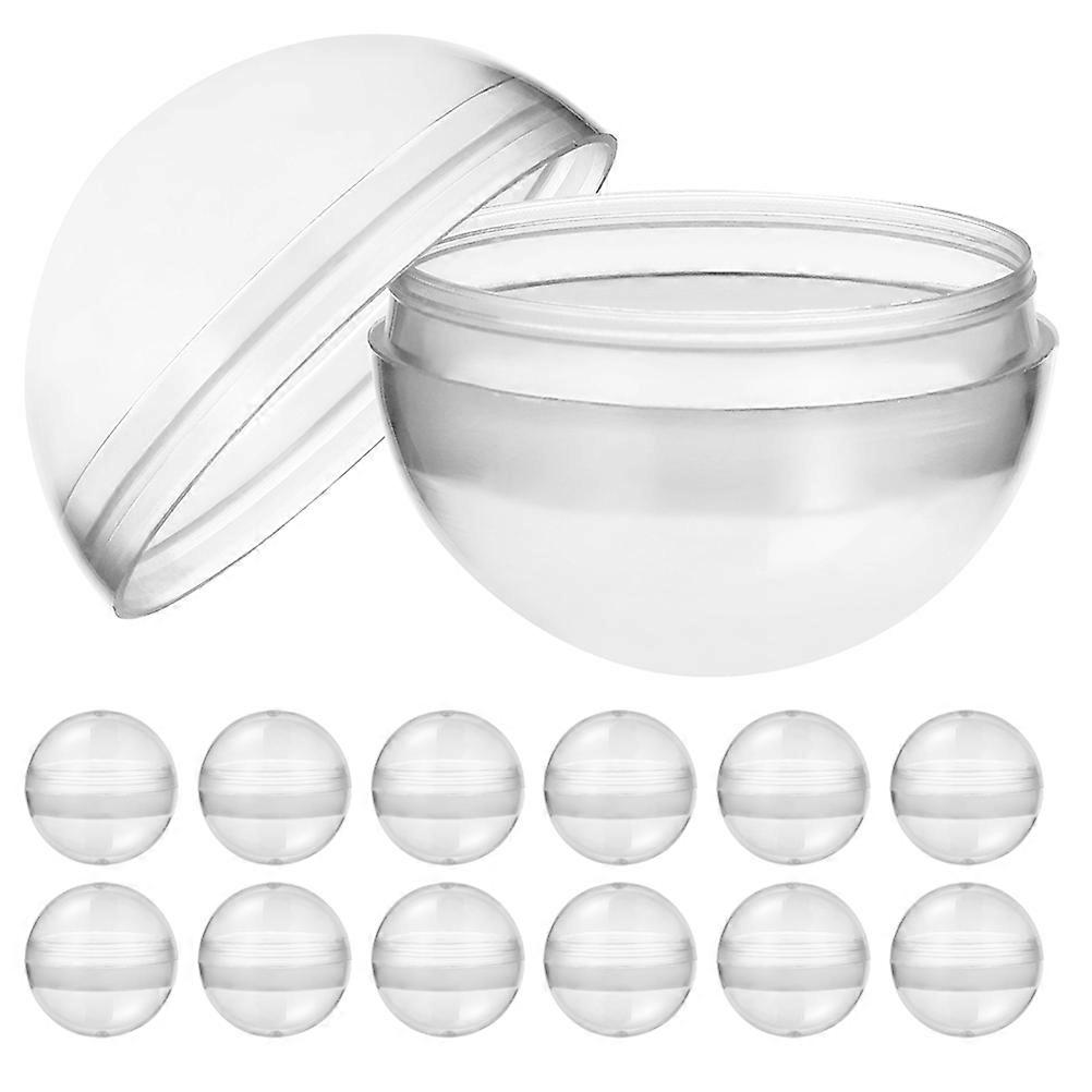 50pcs σαφής μηχανή παιχνιδιών καψουλών Gumballs γύρω από πλαστικές κάψουλες παιχνιδιών σφαιρών