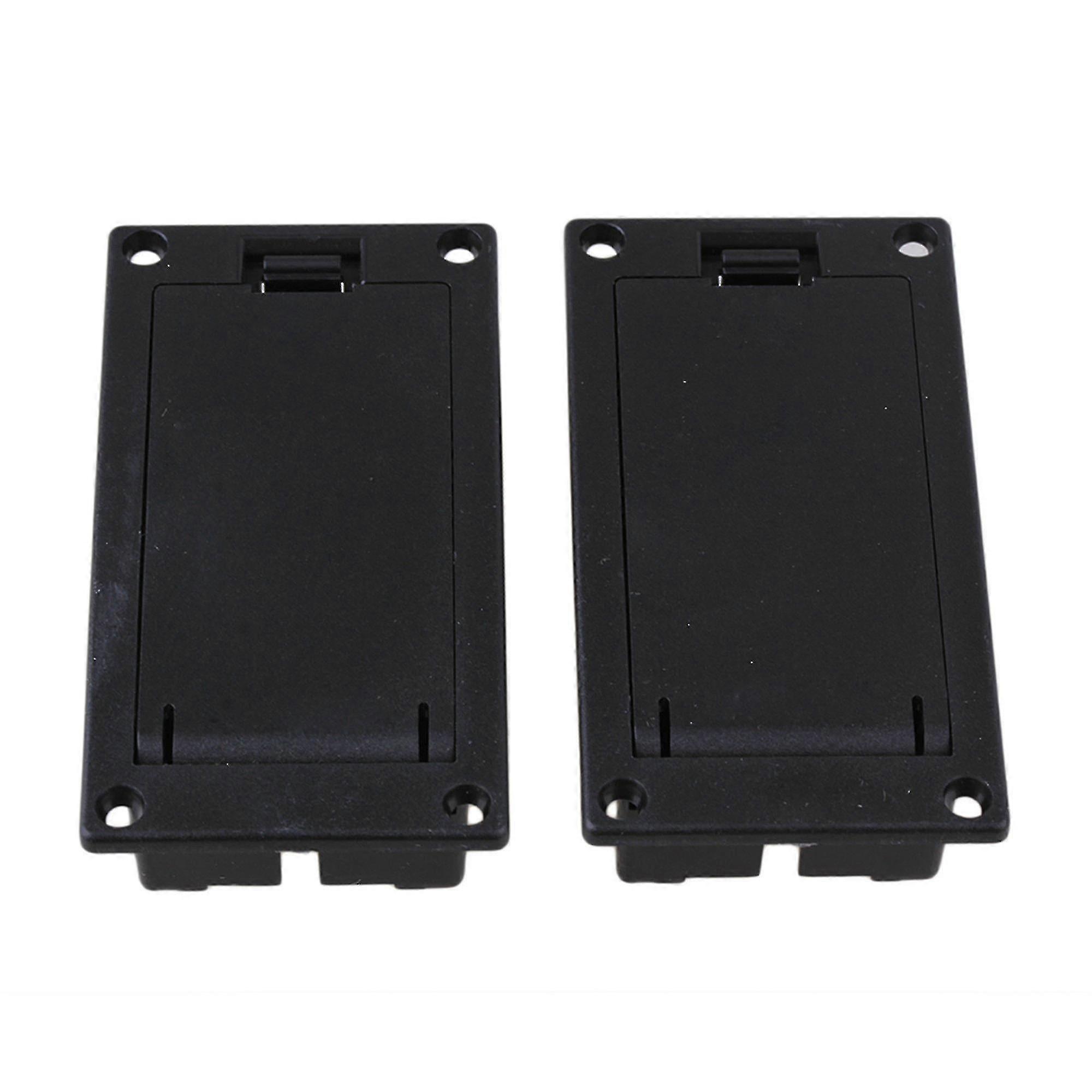 Pair acoustic guitar equalizer battery holder case for 9v battery