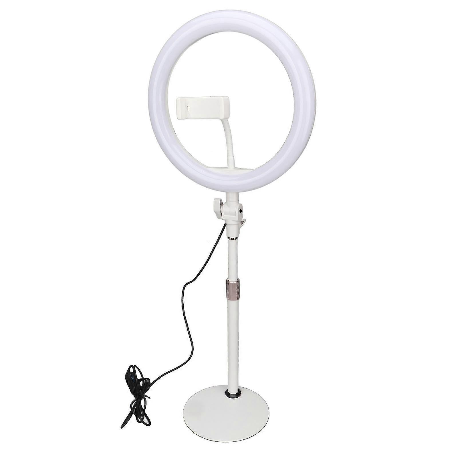 Height Adjustable 10 Inch Selfie Ring Light with 3 Light Colors and 10 Levels Brightness