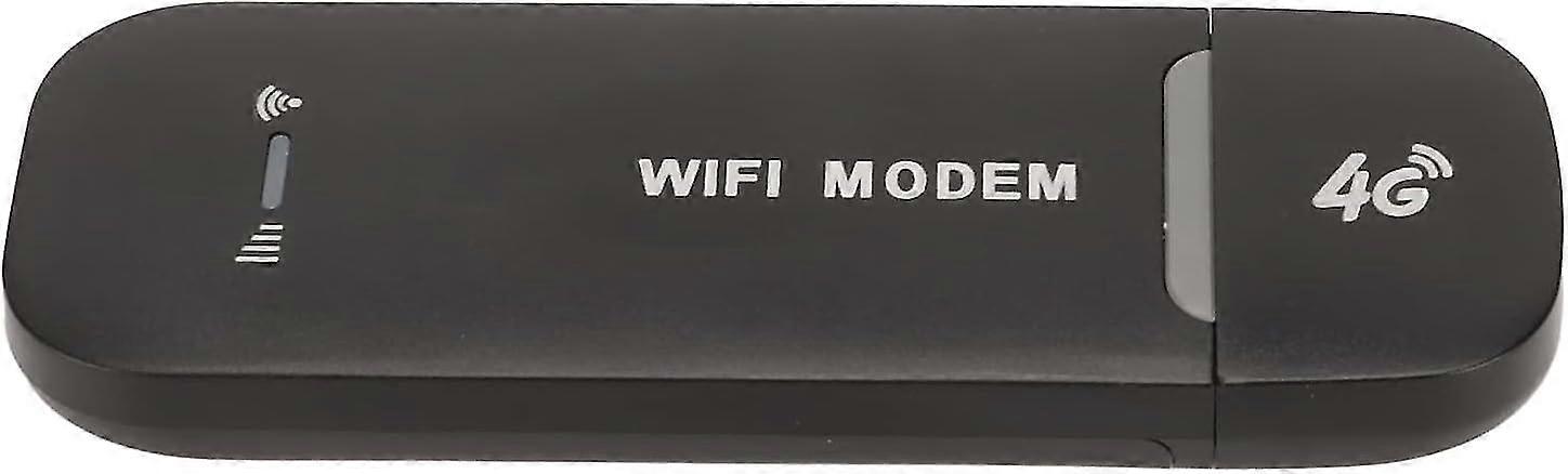 4G WiFi Router Black Easy Connection USB Plug and Play 4G LTE Router for Hotspot SIM Card Phone PC