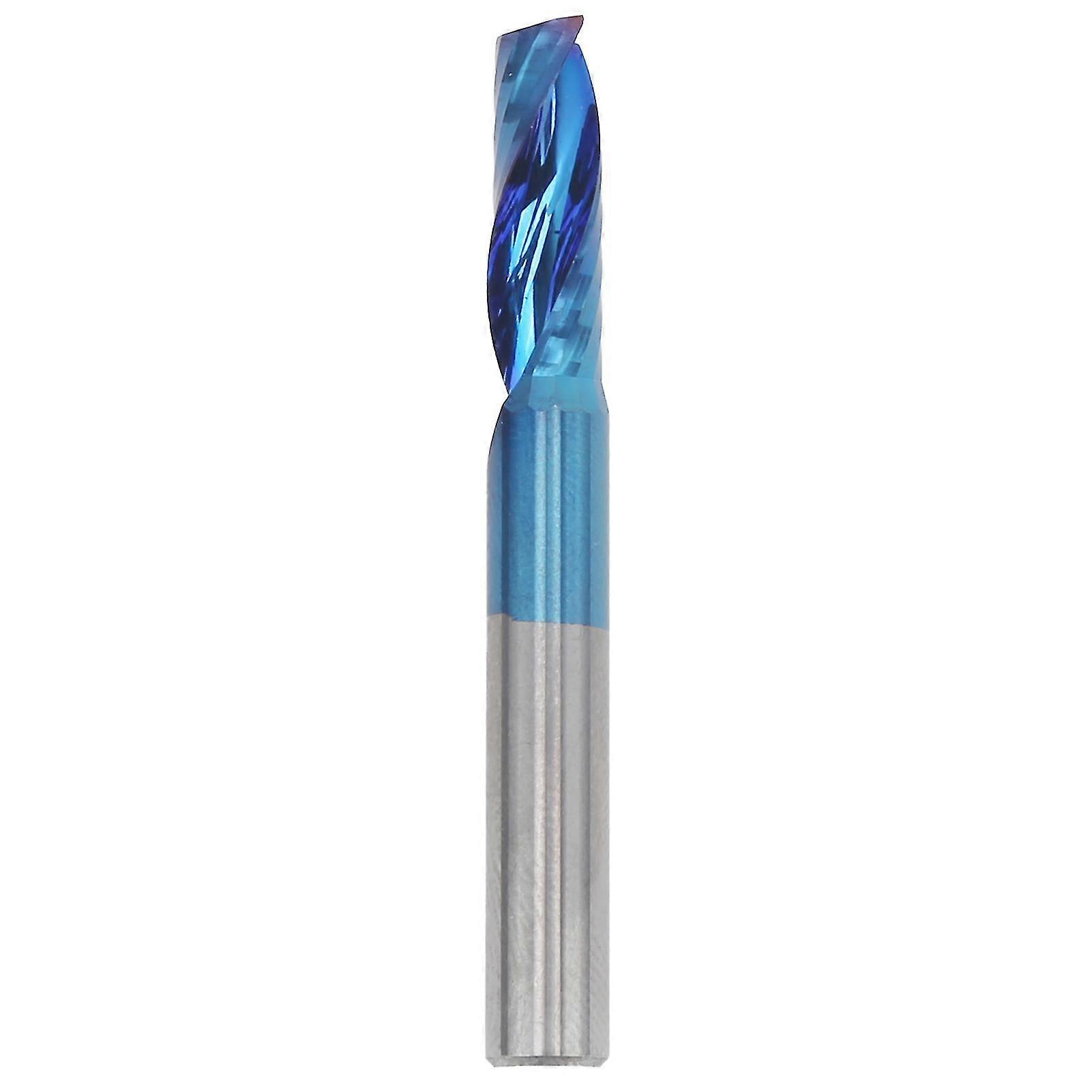 Blue Plating Tungsten Steel Spiral Milling Cutter - Single Blade, 6x17x50, CNC Tools