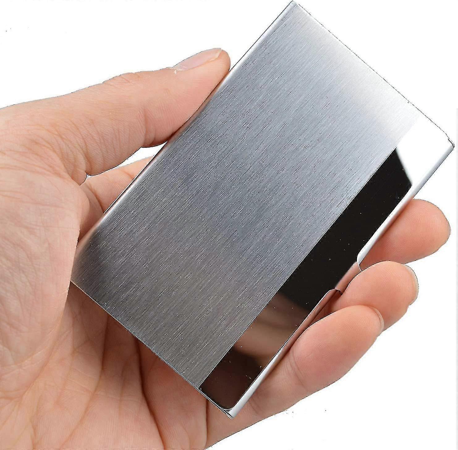 Super Light Business Card Holder Professional Stainless Steel Business Name Card Case For Travel And Work
