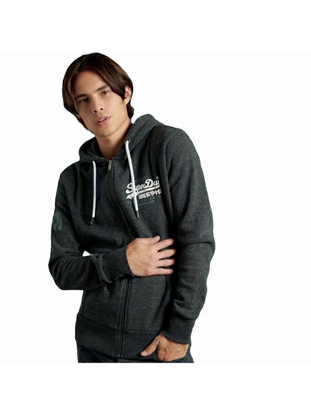 Men's Superdry Classic logo sweatshirt Grey