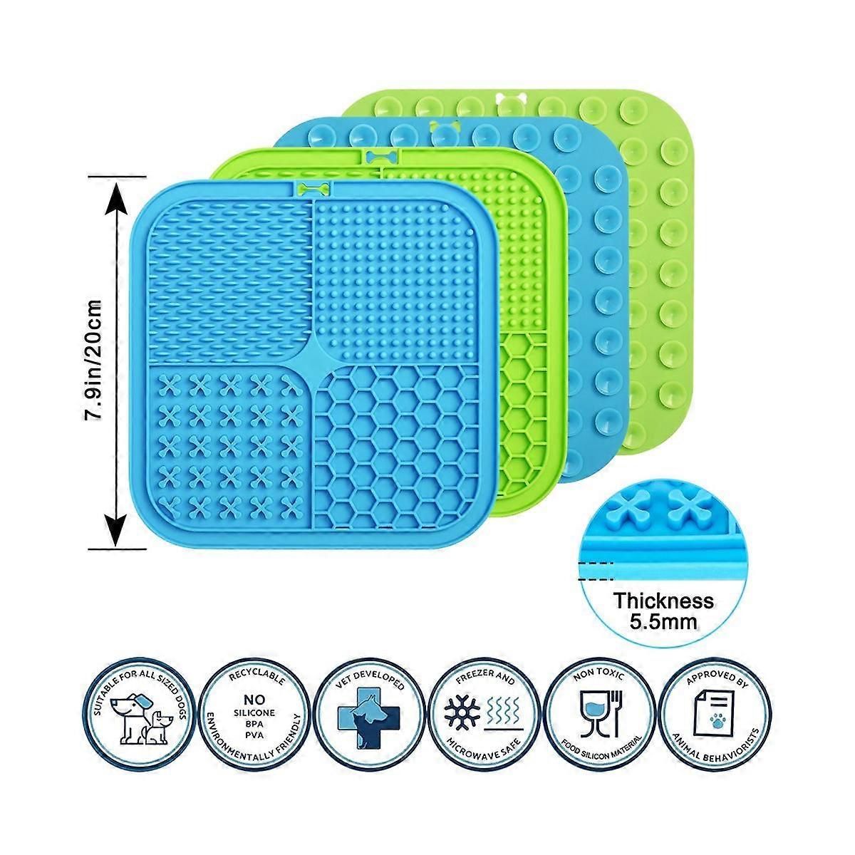2-Piece Silicone Dog Lick Mat & Nylon Chew Toy Kit - Slow Feeder For Anxiety Relief & Teeth Cleaning - View #6