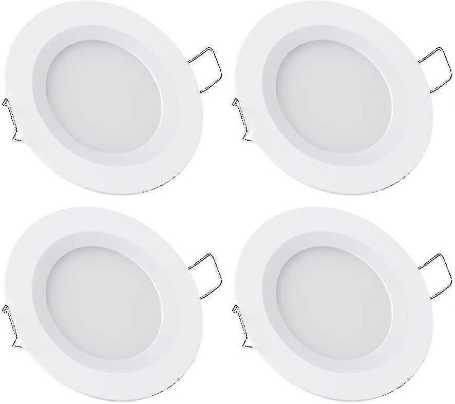 Luces empotrables de techo LED de 12 V para autocaravanas y barcos, 3 W, 3200 K, regulables, de aluminio.