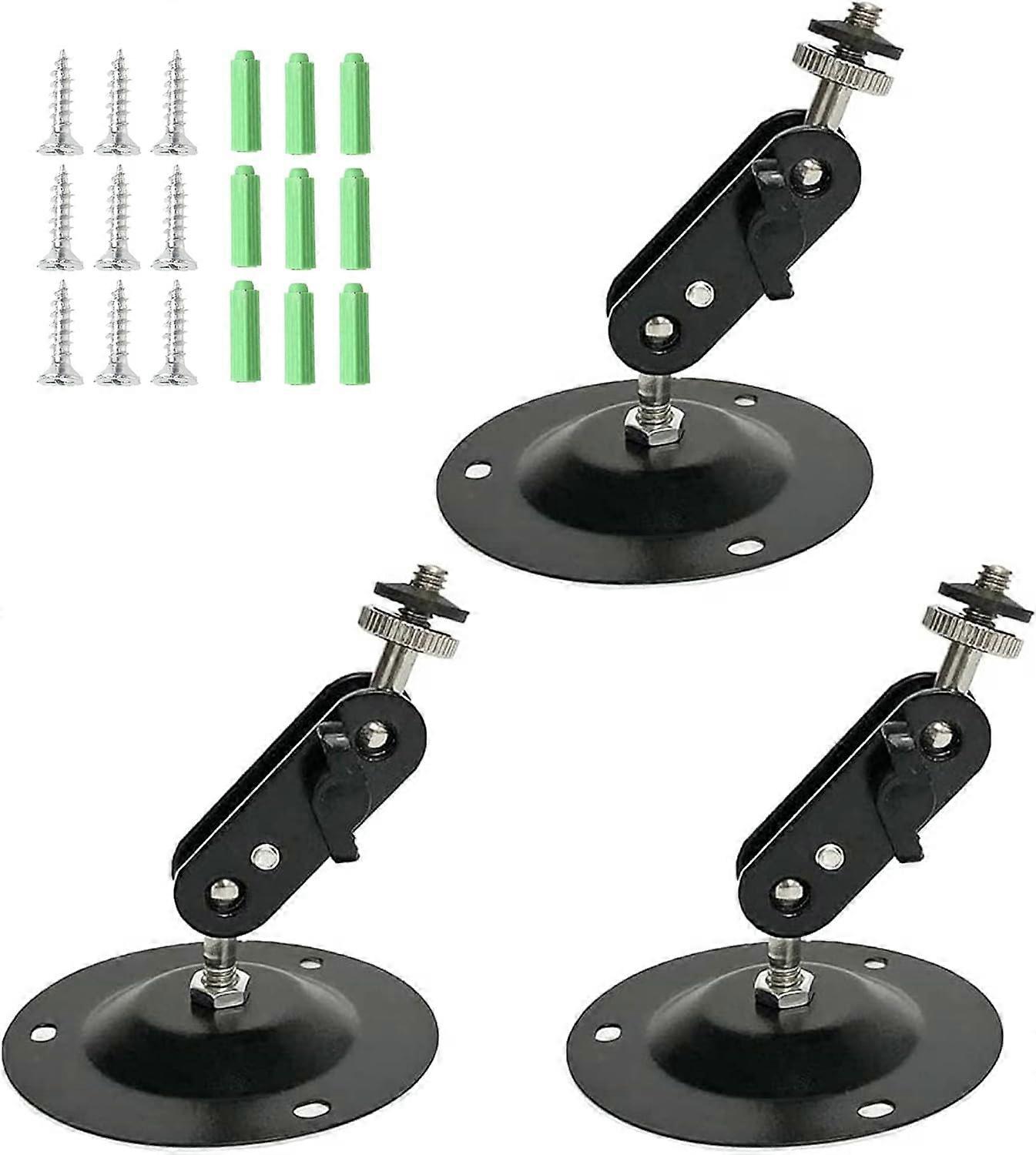 3pcs Adjustable Security Wall Mount Arlo Camera Wall Mount Outdoor Ceiling Bracket 360 Degree Adjustable Camera Wall Brackets