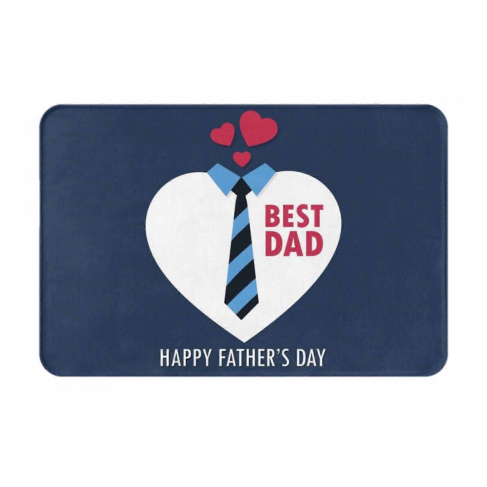 عيد الأب سعيد 13 ممسحة داخلية غير قابلة للانزلاق حصير الباب الأمامي حصير قابل للغسل للمدخل ، الأرضية داخل الباب الخلفي الشرفة في الهواء الطلق داخلي 16x24in