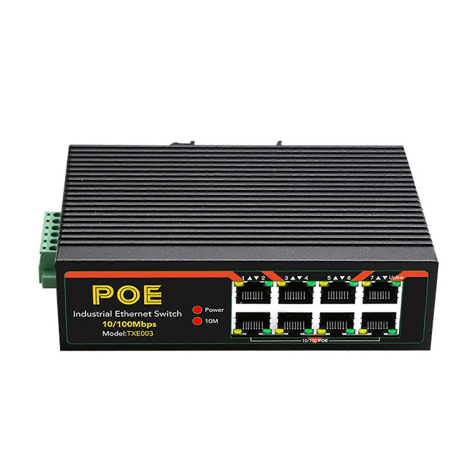 8-Port Ethernet Switch 10/100Mbps Network LAN RJ45 Wlan Hub Desktop PC Switcher