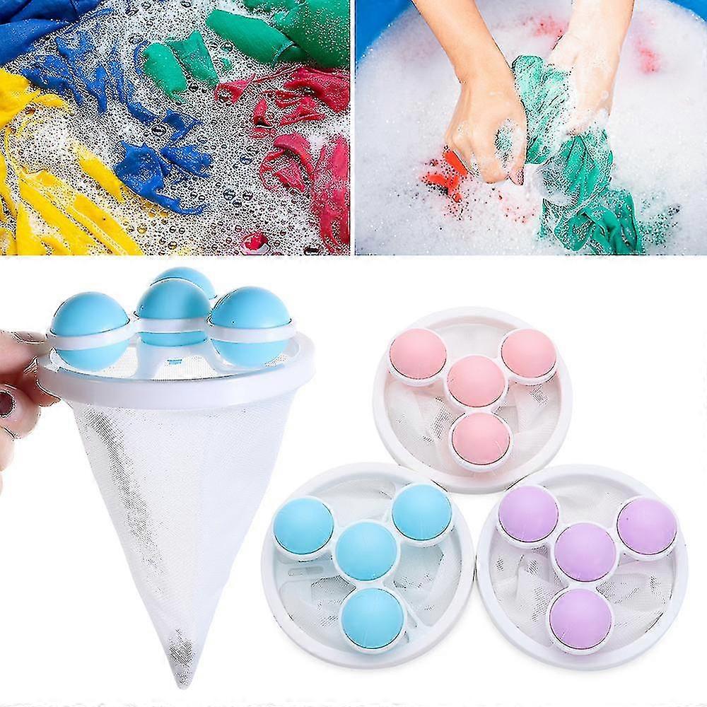 3pcs Machine à laver Peluche Catcher, Machine à laver Hair Filter Catcher, Floating Pet Hair Lint Mesh Remover