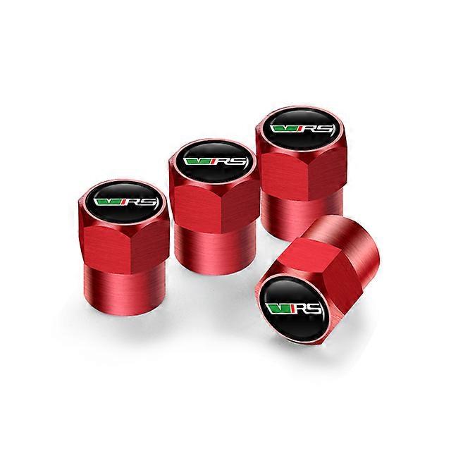 4Pcs Valve Car Wheel Tire Valve Caps For Skoda VRS Octavia Kamiq Kodiaq Karoq RS Superb Fabia Rapid Favorit shry