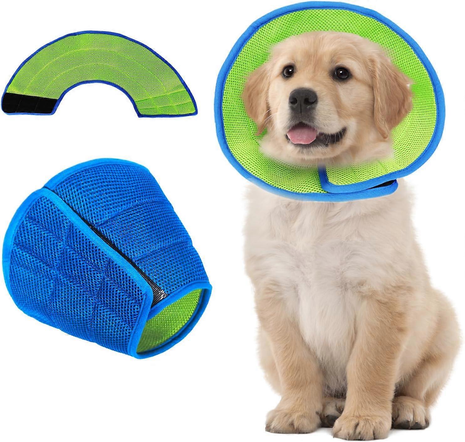 Cat Cone Recovery Collars, Breathable Pet Recovery Collar Adjustable E-Collar for Dog Cat Protective Quicker Healing Anti-Bite/Lick