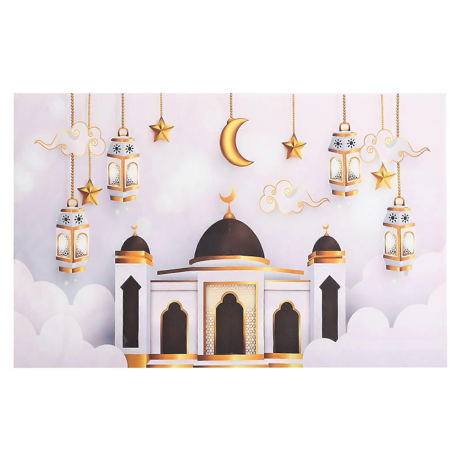 Muslim Islamic Moon Pattern Poster Picture Islamic Backdrop Wall Decor