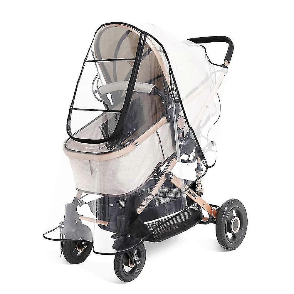 Housse de pluie universelle pour poussette Poussette Poussette Transparent Pram Housse de pluie Coupe-vent Coupe-vent