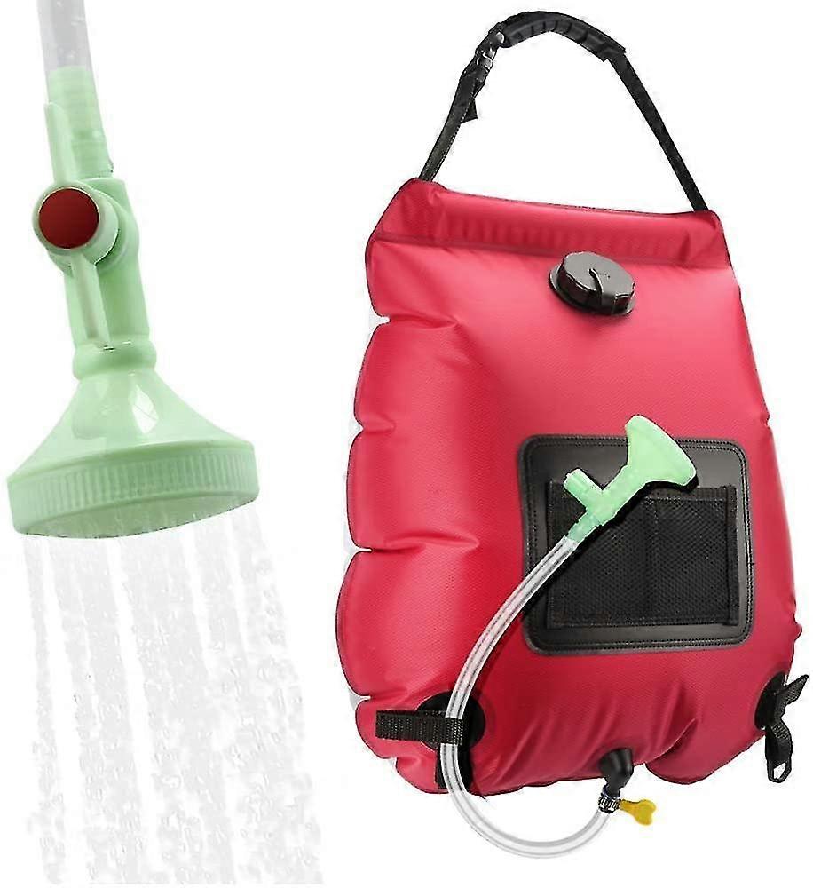 Solar Shower Bag,5 Gallons/20l Solar Heating Camping Shower Bag With Removable Hose And On-off Switchable Shower Head For Camping Beach Swimming Outdo