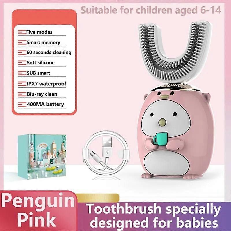 Smart 360 Degrees XioMi Electric Toothbrush Kids Silicon Automatic Ultrasonic Teeth Tooth Brush Cartoon Pattern Children