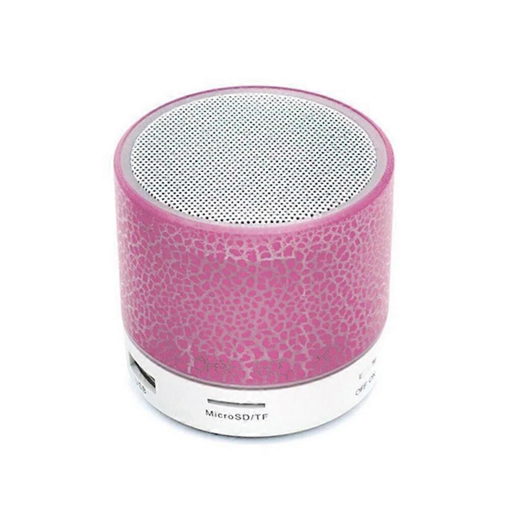 Mini Bluetooth-compatible Speaker Portable Wireless Loudspeaker LED Colorful Lights Flashing TF-Card USB Subwoofer  For Smart Ph