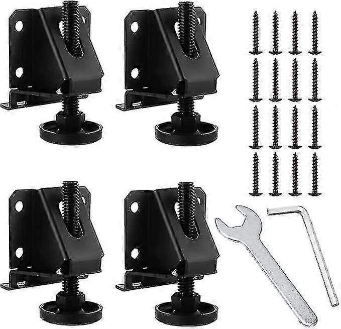 Set Of 4 Heavy Duty Adjustable Leveling Feet Levelers Hexagon