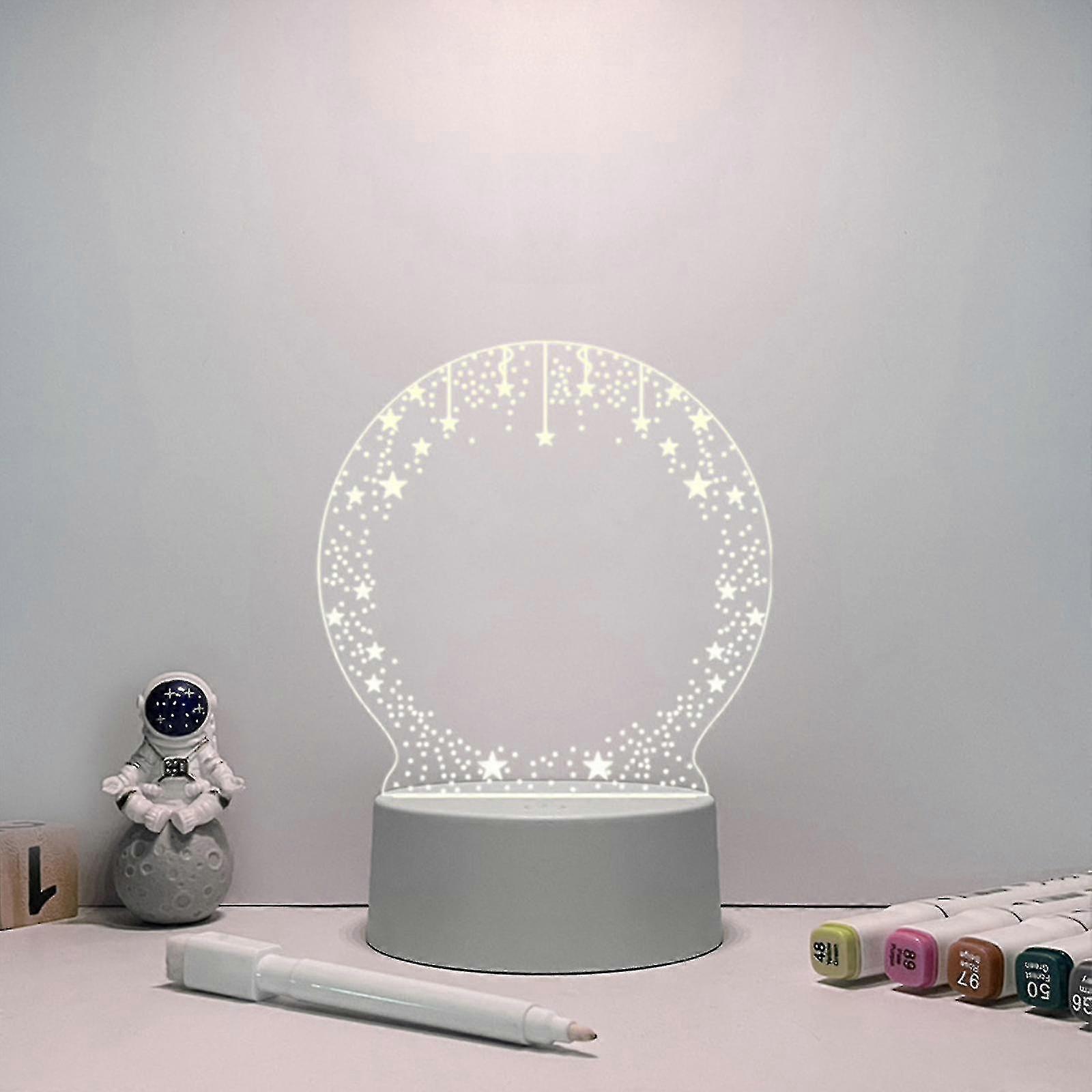 Led Night Light Usb Message Board Creative Note Board Led Night Light Rewritable Message Board With Pen Usb Night Lamp