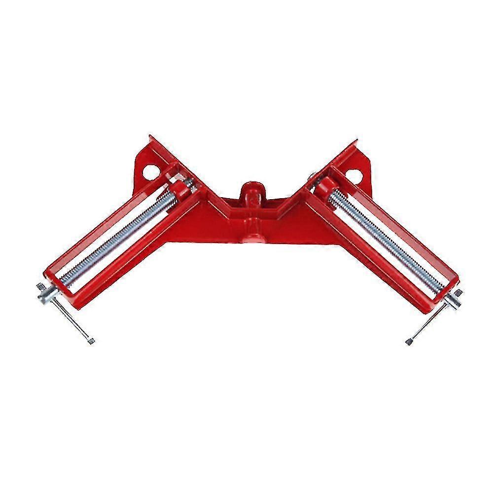 Multifunction 90 Degrees Angle Clamp, Right Angle Picture Frame Corner Clip Woodworking Frame Clamp (1Pcs,Red)