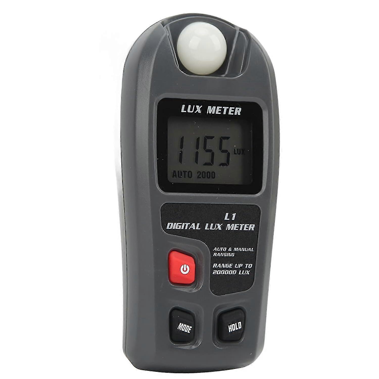 Digital Lux Meter, Handheld Light Meter with LCD Display 0-200,000 Lux, Portable Illuminance Meter for Film Photography Plants Photometer