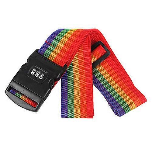 Luggage Suitcase Secure Belt Strap Coded Lock Safe Nylon Packing Belt Password