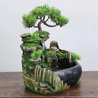Simulation Harz Steingarten Fake Baum Feng Shui Wasserfall Luftbefeuchter  Dekoration | Fruugo CH