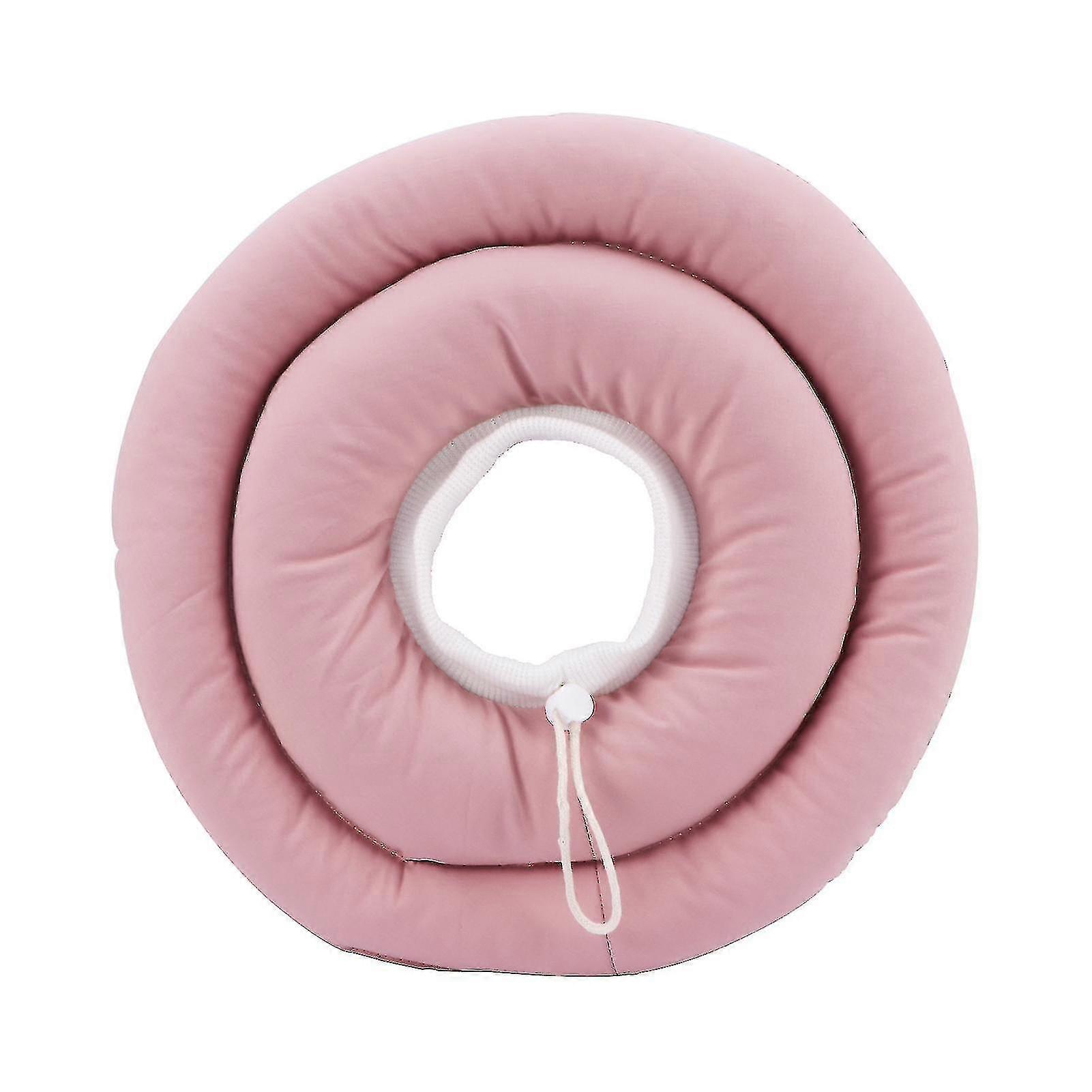 Soft Waterproof Sleeping Dog Collar Cat Cone Ergonomic Adjustable Pink
