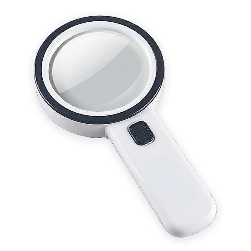 Magnifying Glass with Light, 30x Handheld Large Magnifying Glasses 13 LED Illuminated