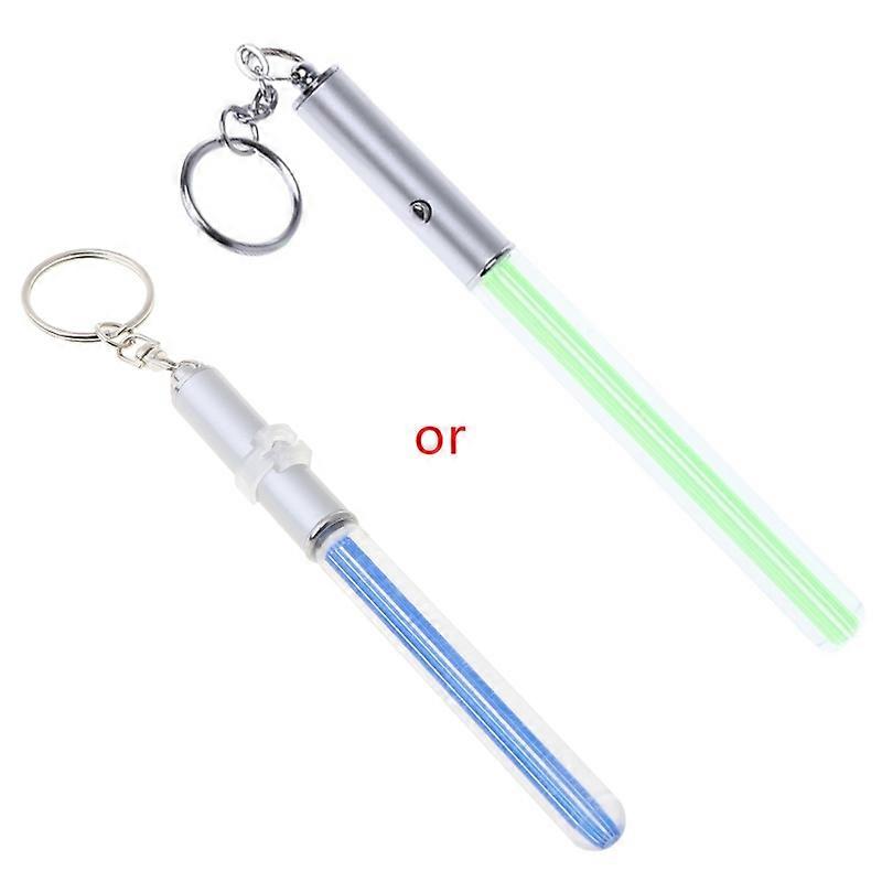 Light up Keychains LED Light Glow Stick Lightsaber Key Chain Bag Accessories