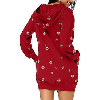 Women's Christmas Long Sleeve Hoodie Christmas Sweatshirt Pullover Dress  Top | Fruugo NO