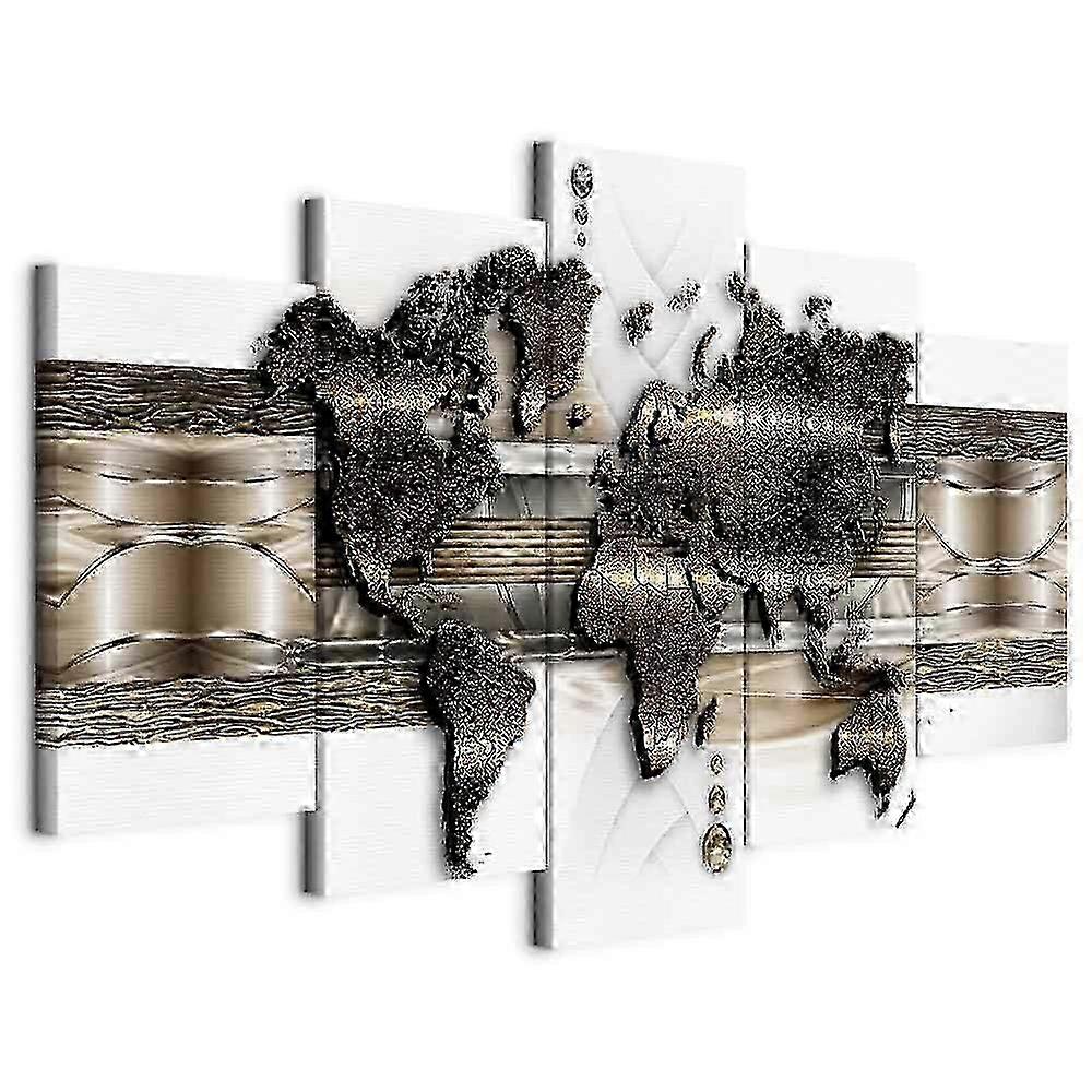 Toile impression - monde métallique