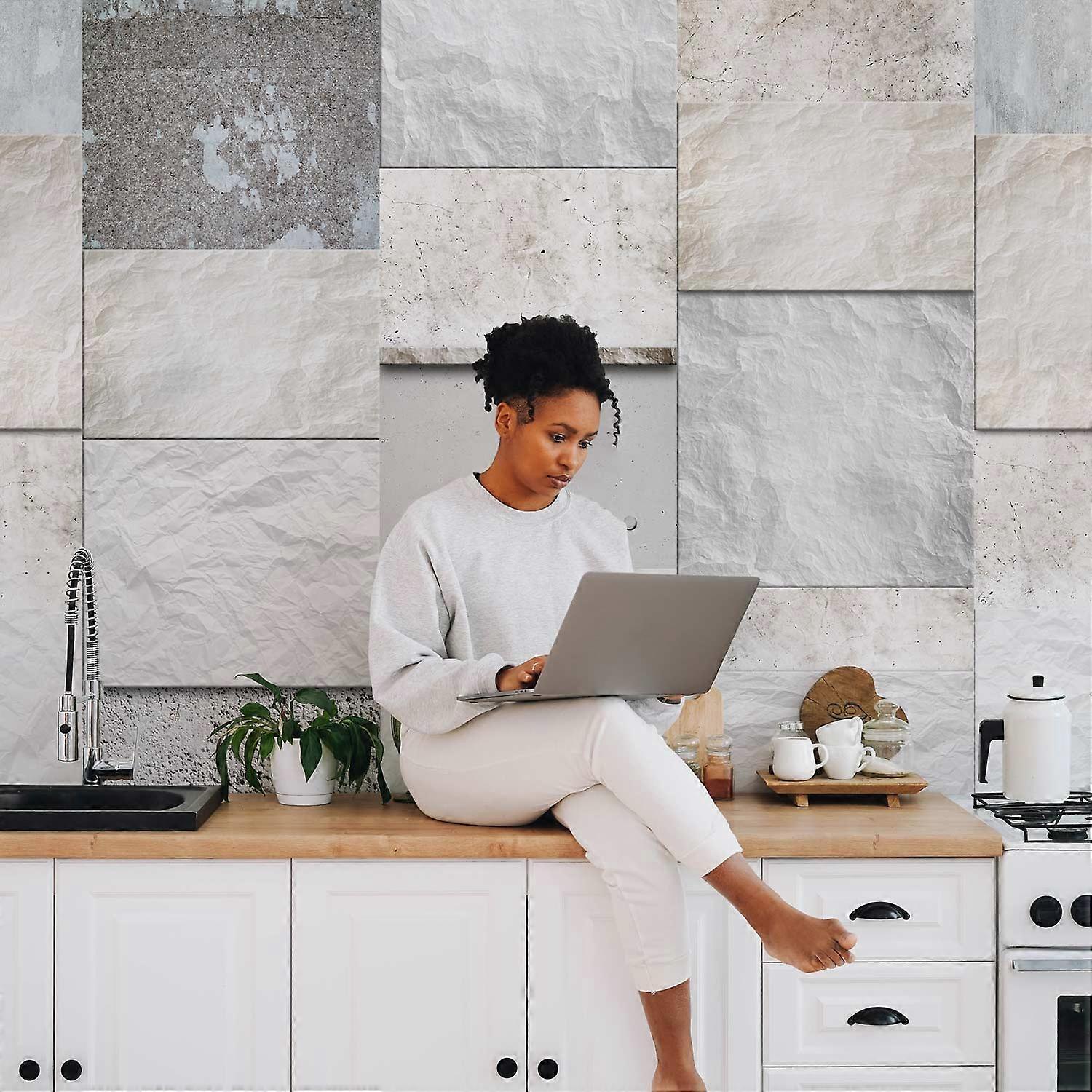 Tapeten - Stein Triptychon