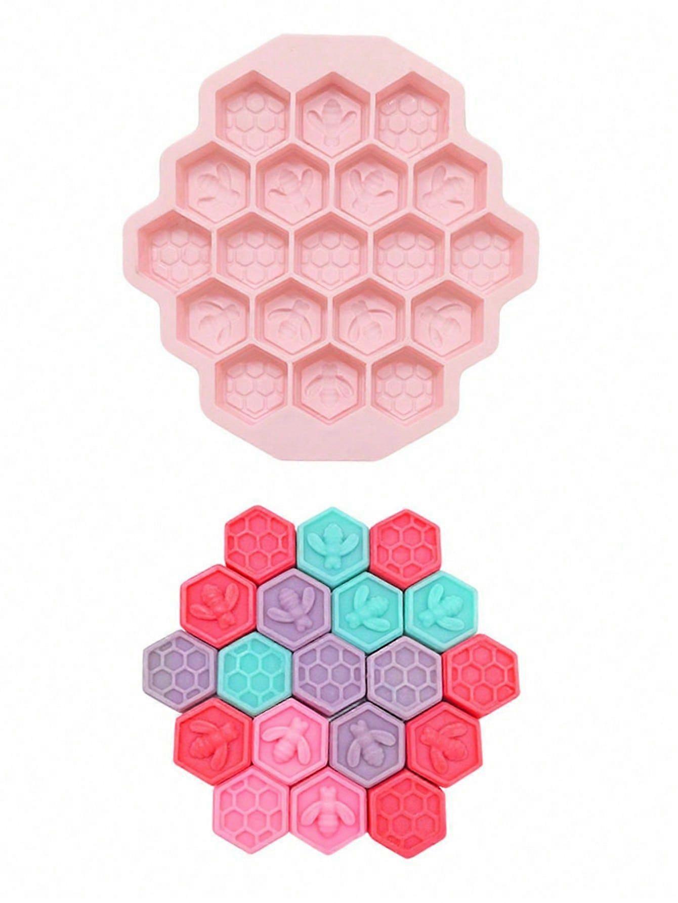 Silicone 19 Mobile Bee Honeycomb Soap Soap Icing Mold
