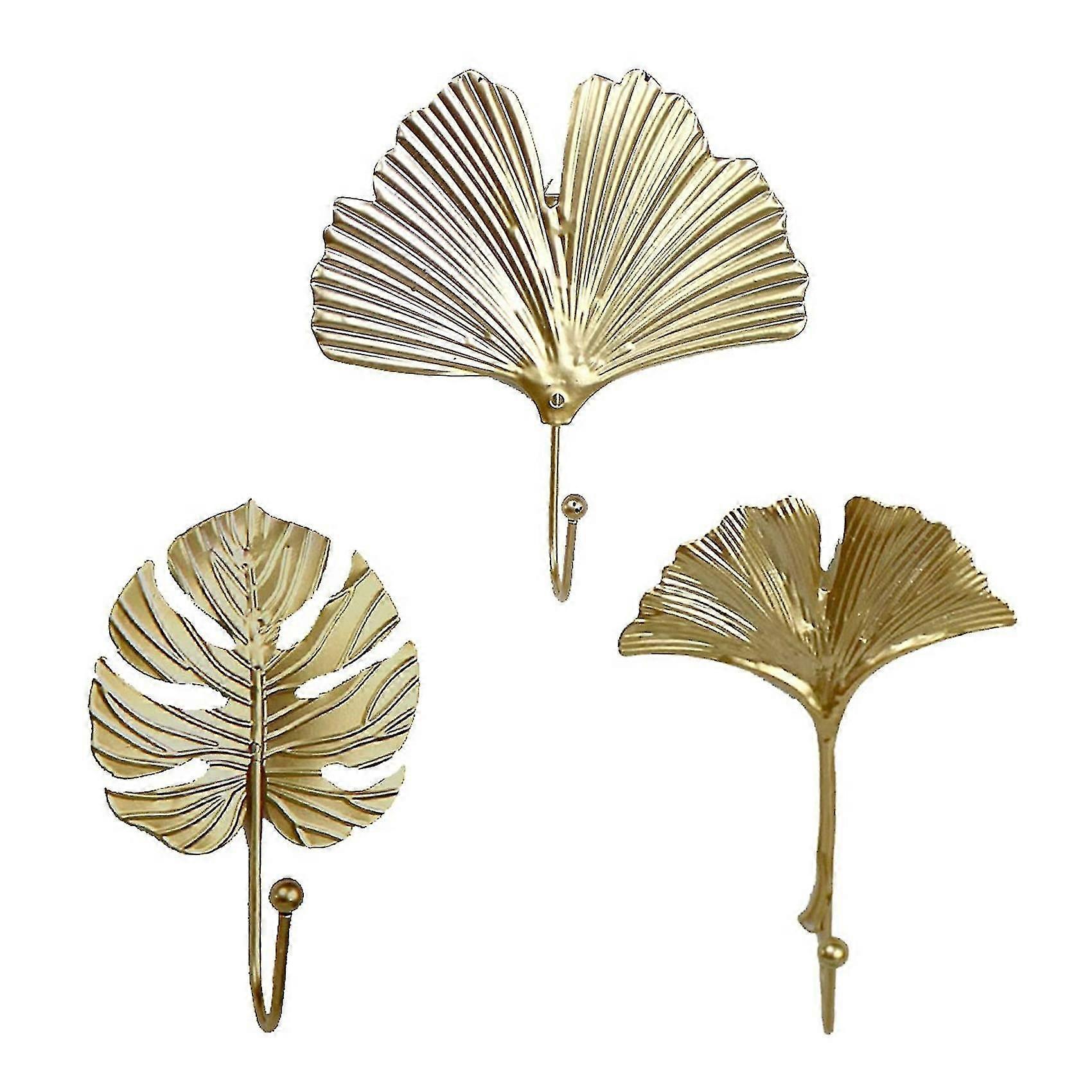 Compatible Withvintage Coat Hooks Wall Hooks Decor Leaf Shape Multi-purpose Hooks B