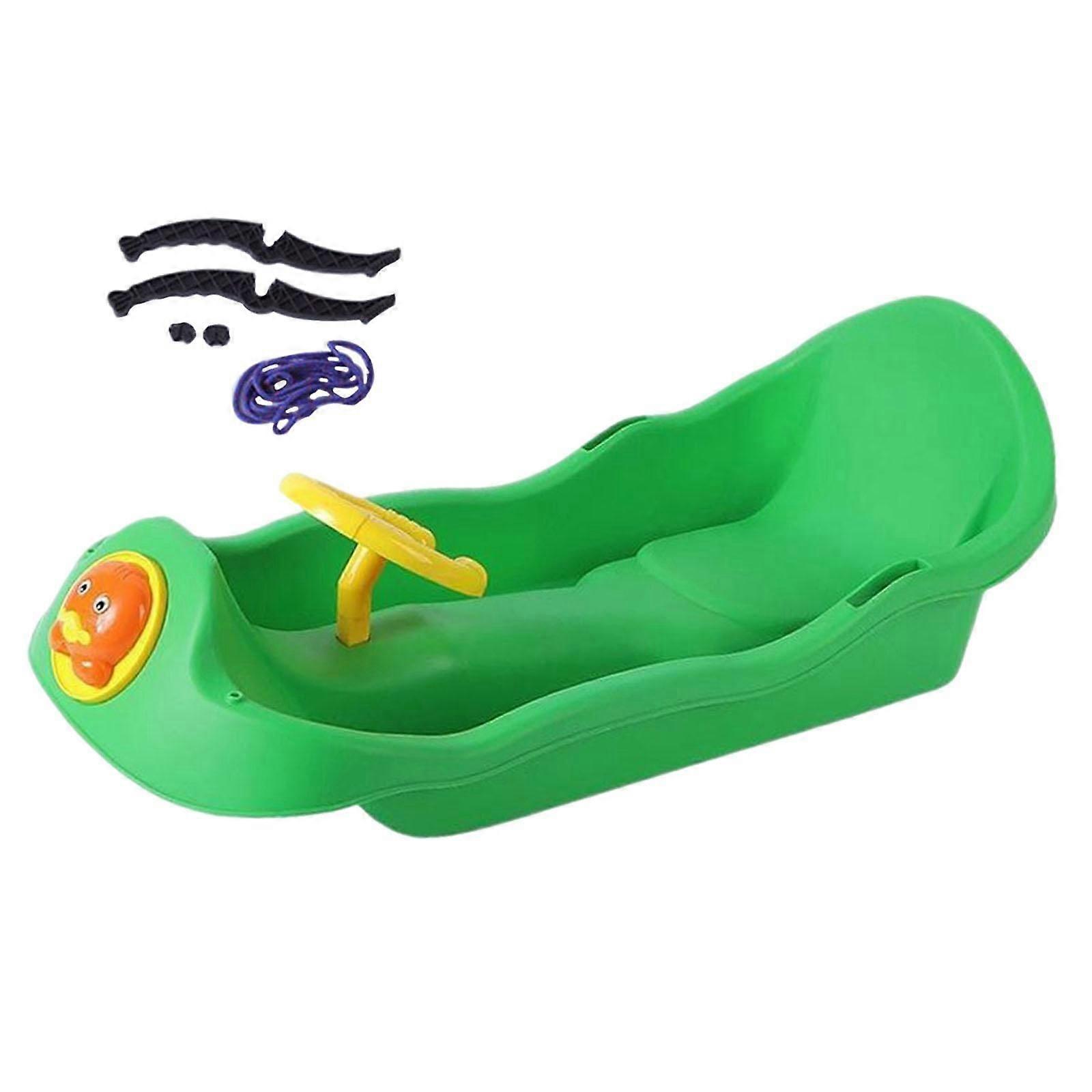 Snøscooter Unike spill Solid Multifunksjonell Gressslede for Barn Jenter Gutter Blå