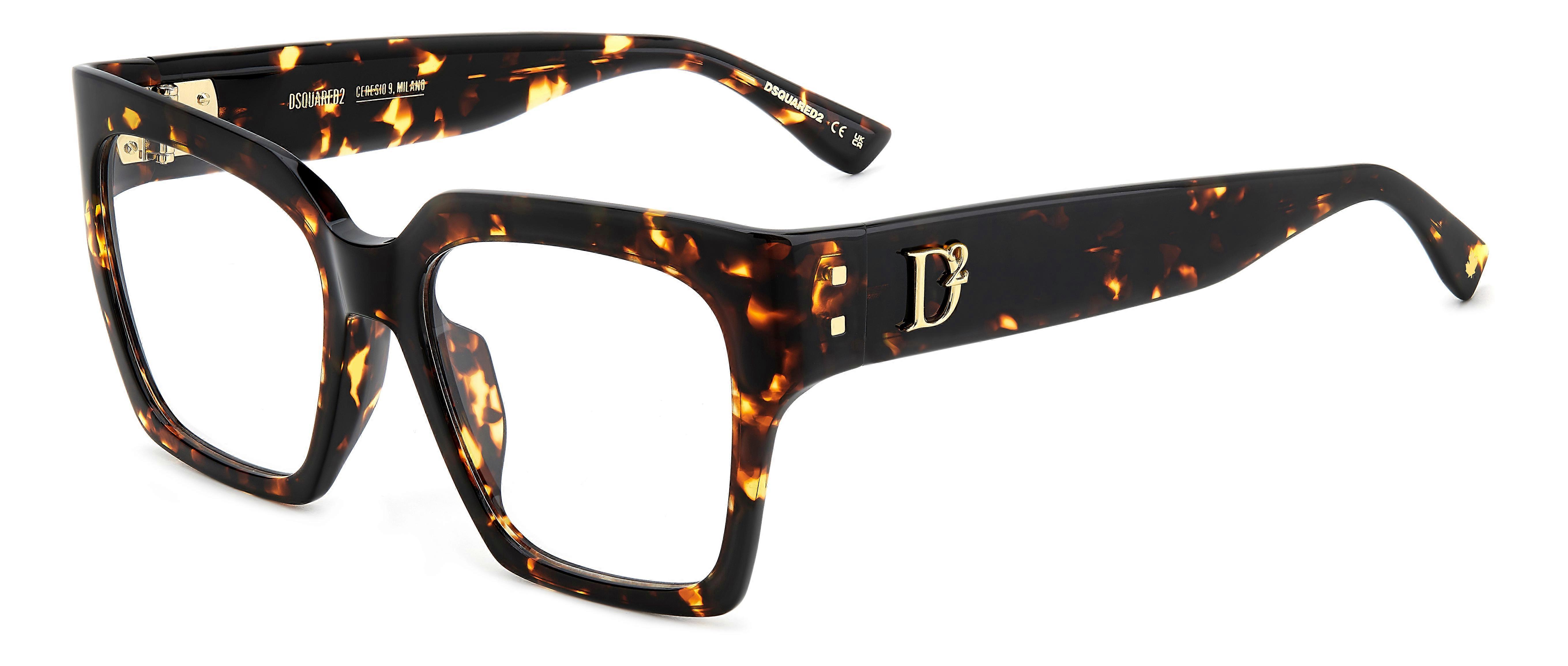 Eyewear Frames DSQUARED2 D2 0151/G 086 HAVANA 55/18/140 WOMAN