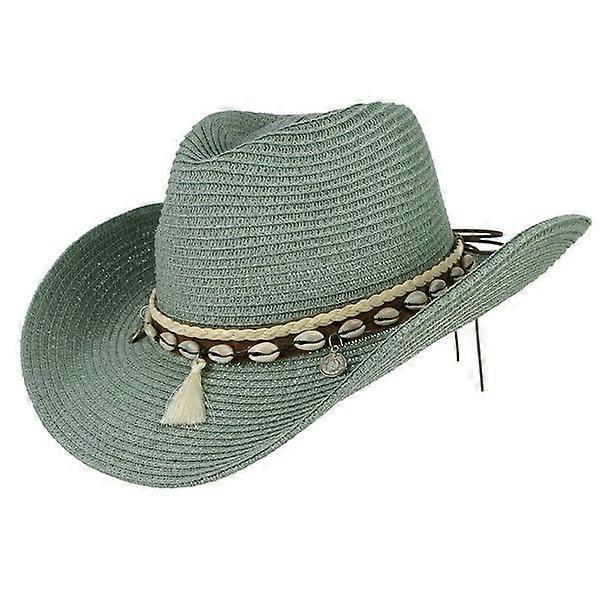 Hat Straw Hat for Western Cowboy Hat Trendy Sun Hat Beach Cap