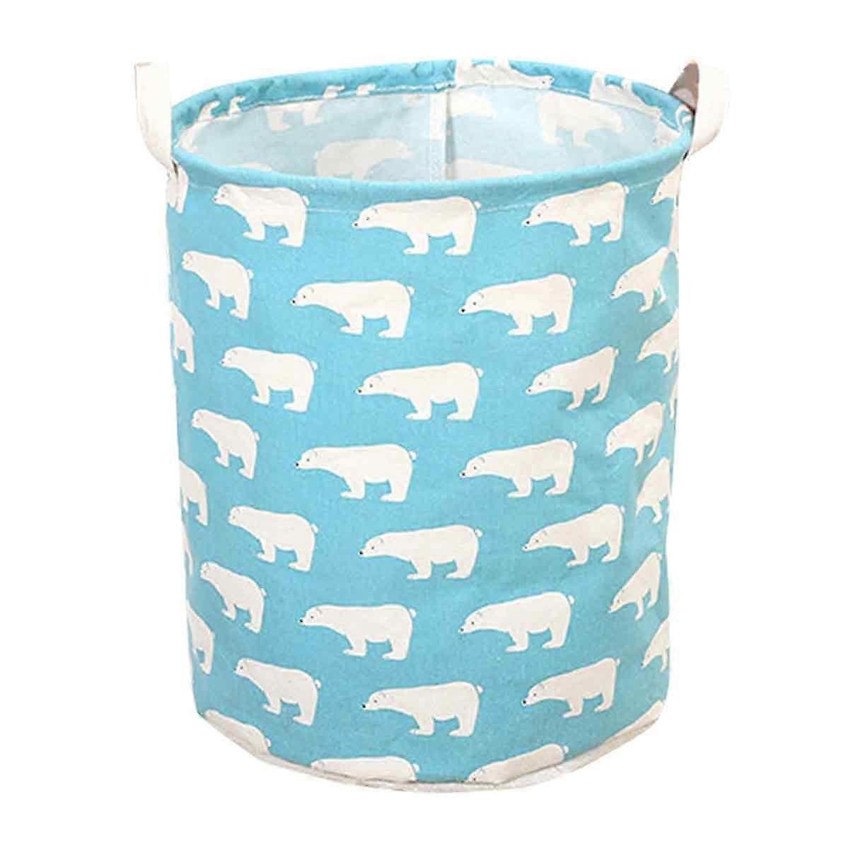 Foldable stand-up storage bucket bag for easy storage