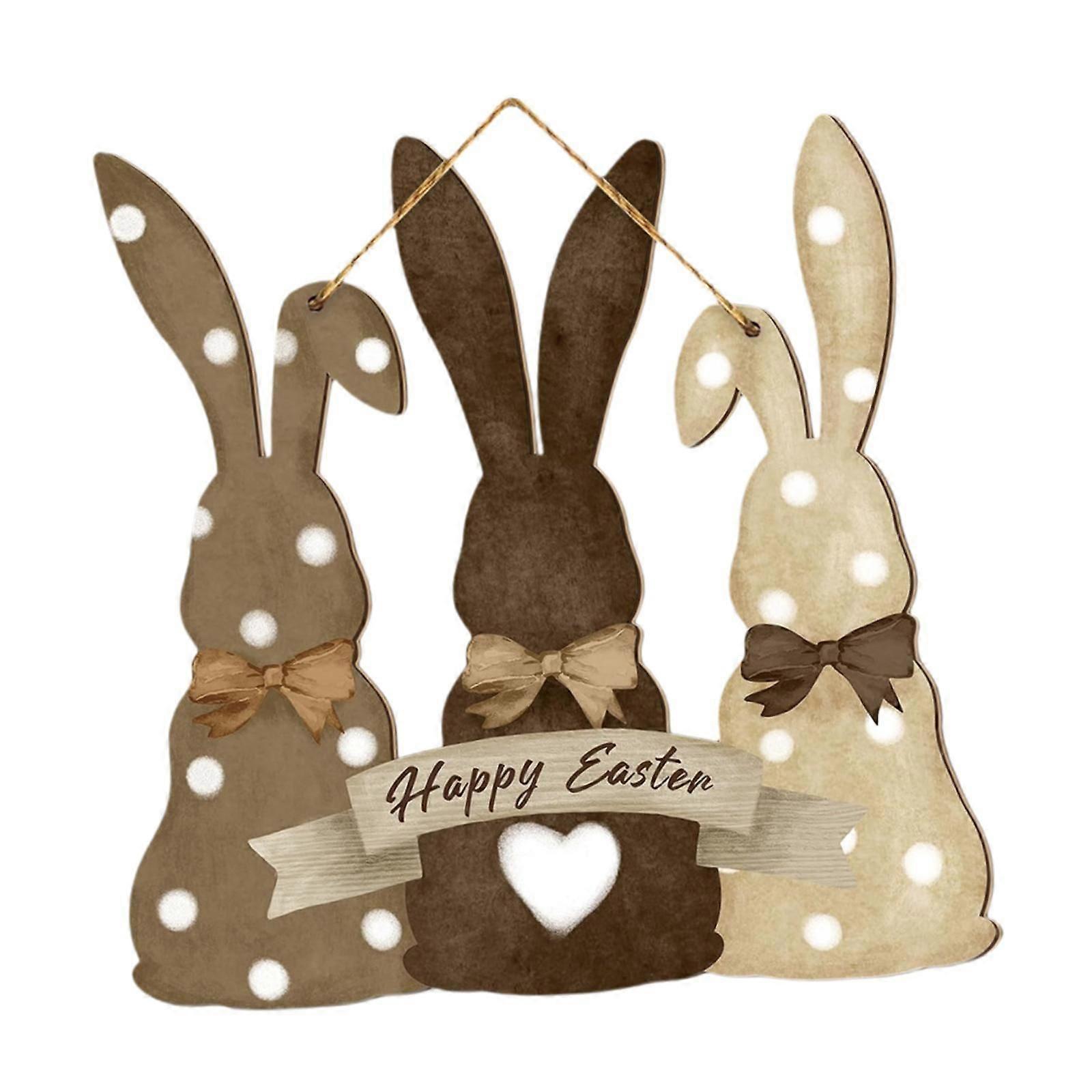 שלט תלוי עץ לחג הפסחא לוח קיר חמוד למרפסת הקדמית בית חווה אביב