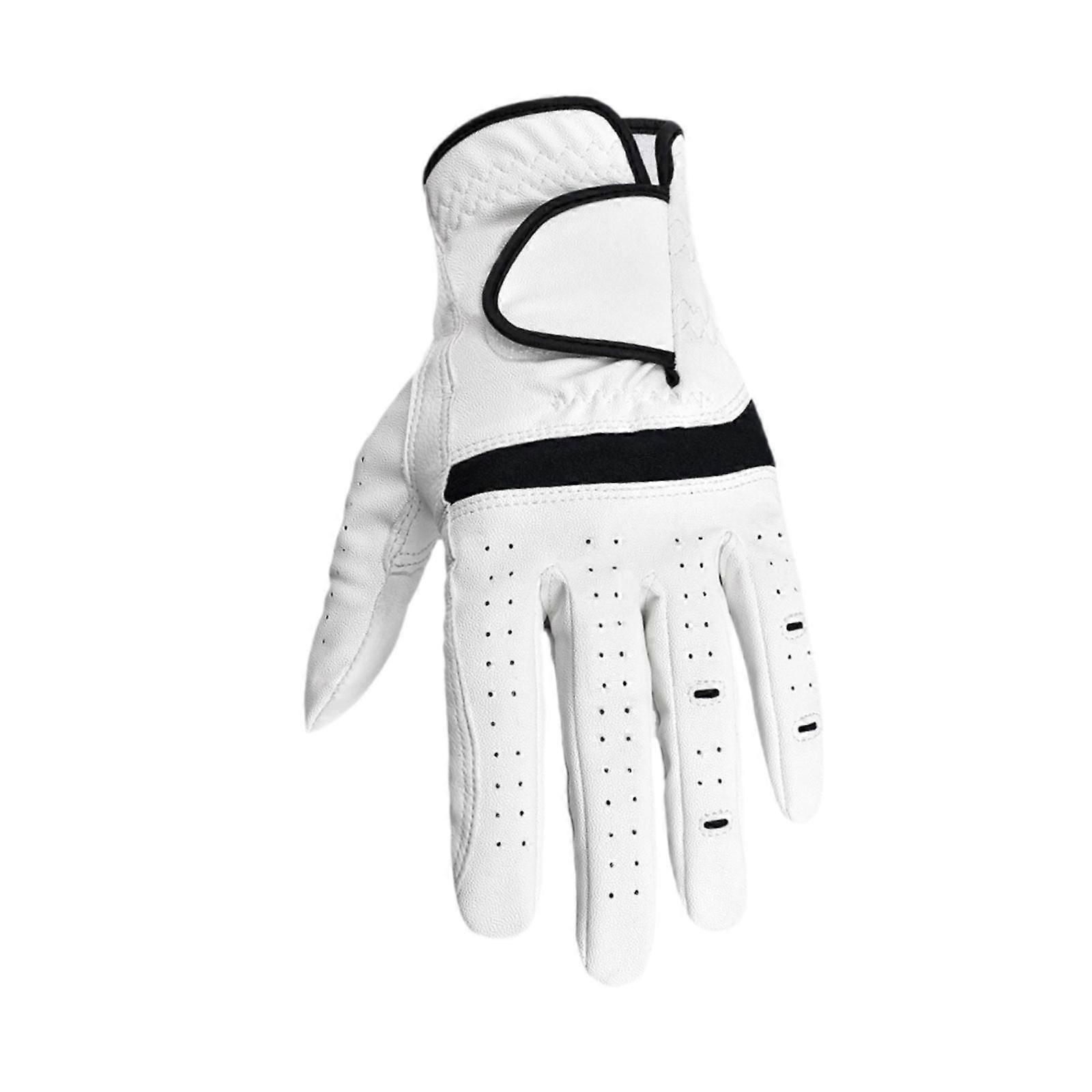 Luva de golfe para mão esquerda Moda ajustável antiderrapante prática resistente ao desgaste 19cmx9cm