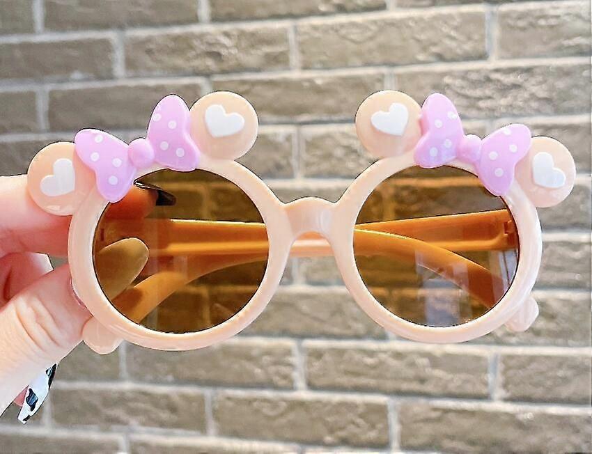 (beige)Super cute baby sunglasses