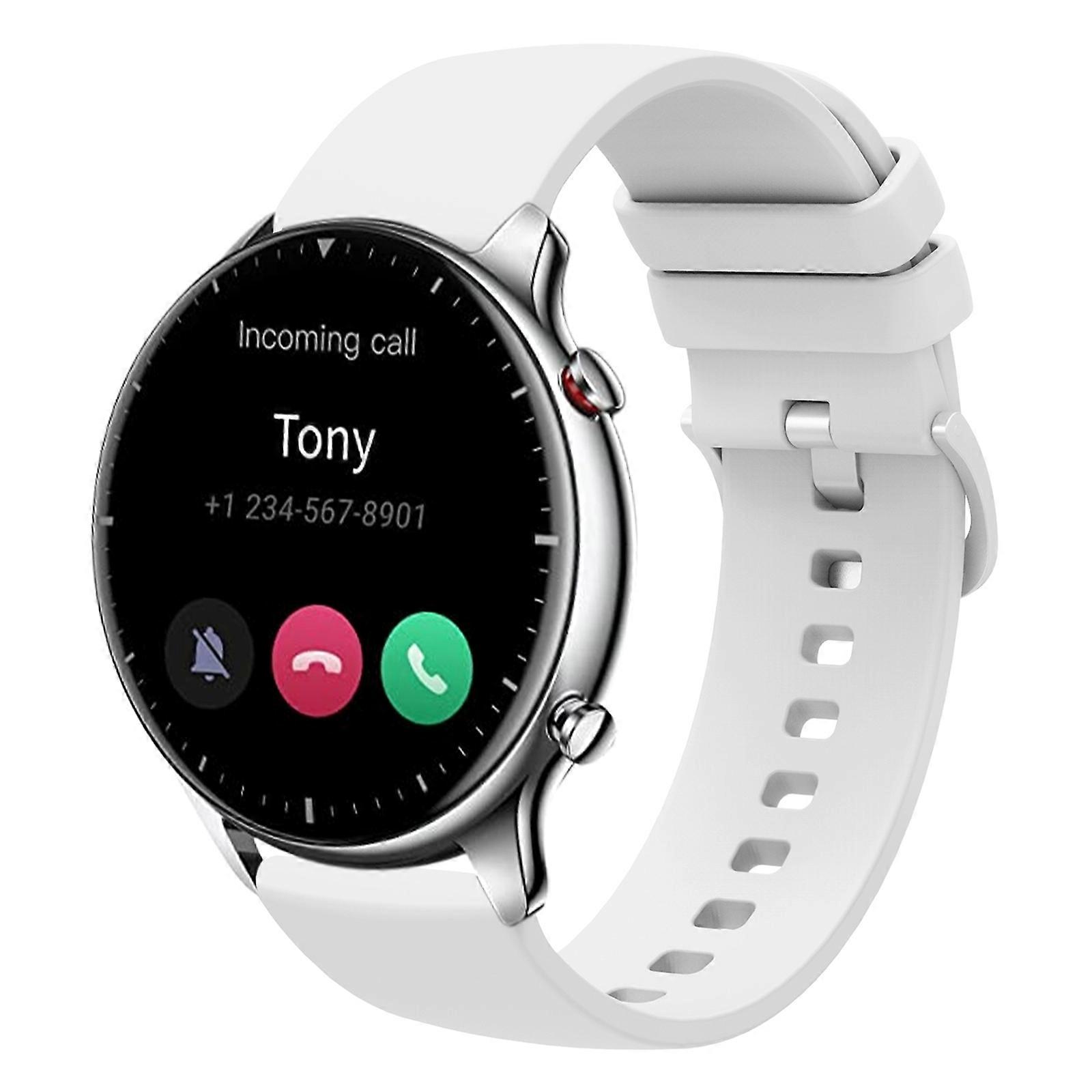 For Amazfit GTR 2 22mm Solid Color Soft Silicone Watch Band