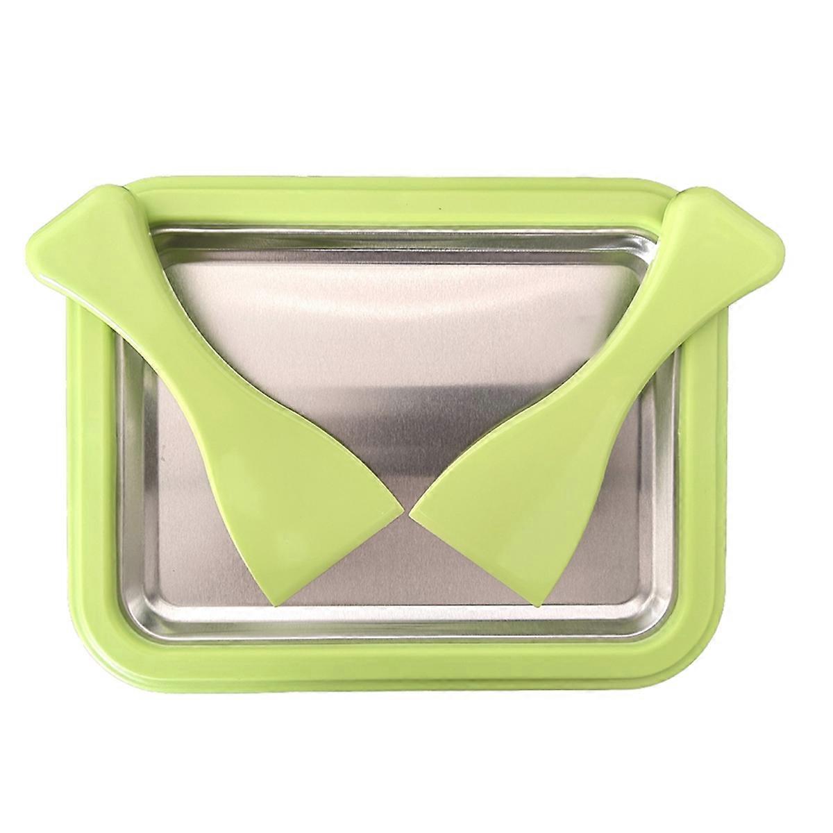 Fried Yogurt Machine Home-Made Mini Fried Ice Machine Instant Cold Plate Ideal for Making Rolled Ice Cream Green