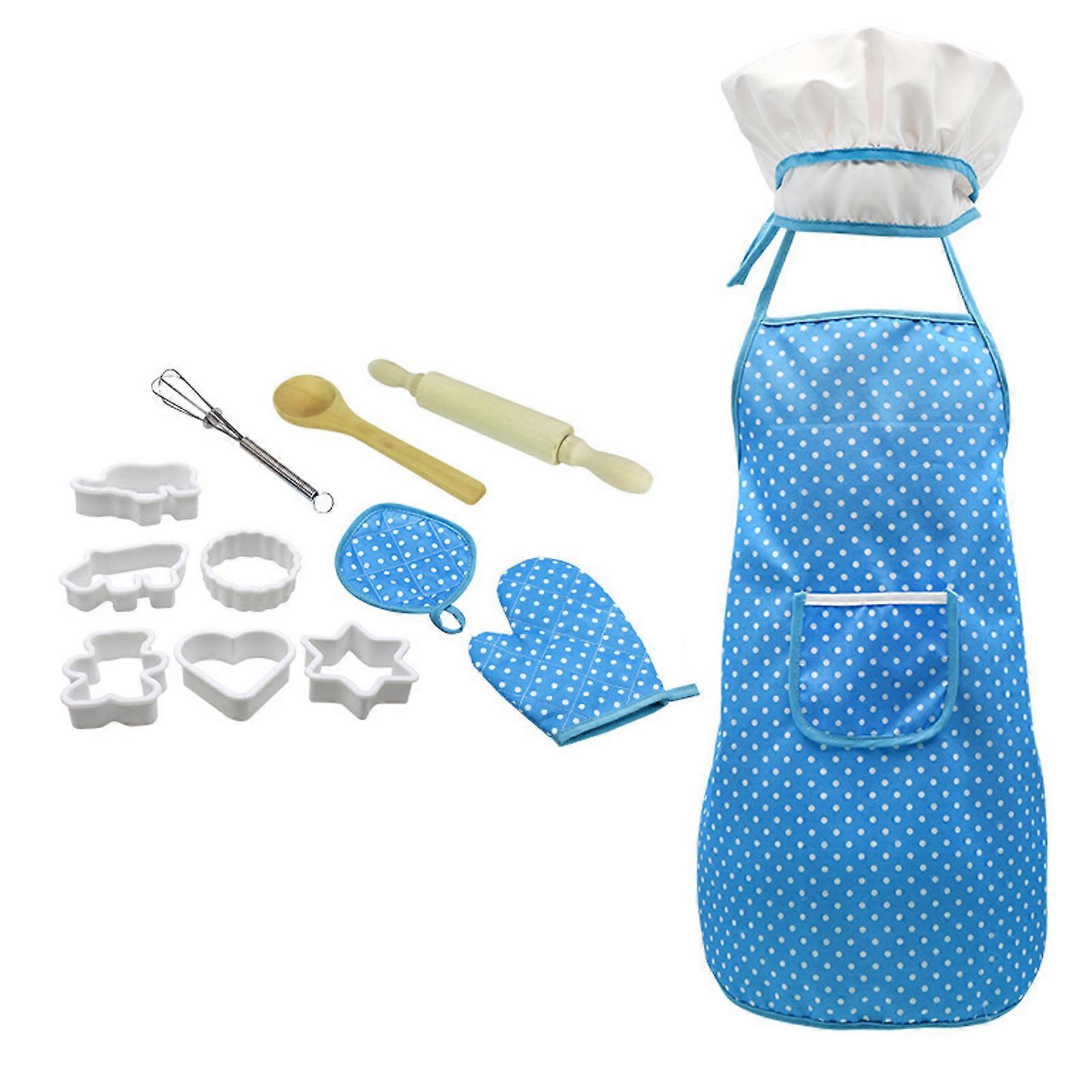 Complete Kids Cooking and Baking Set Pcs Includes Apron MM