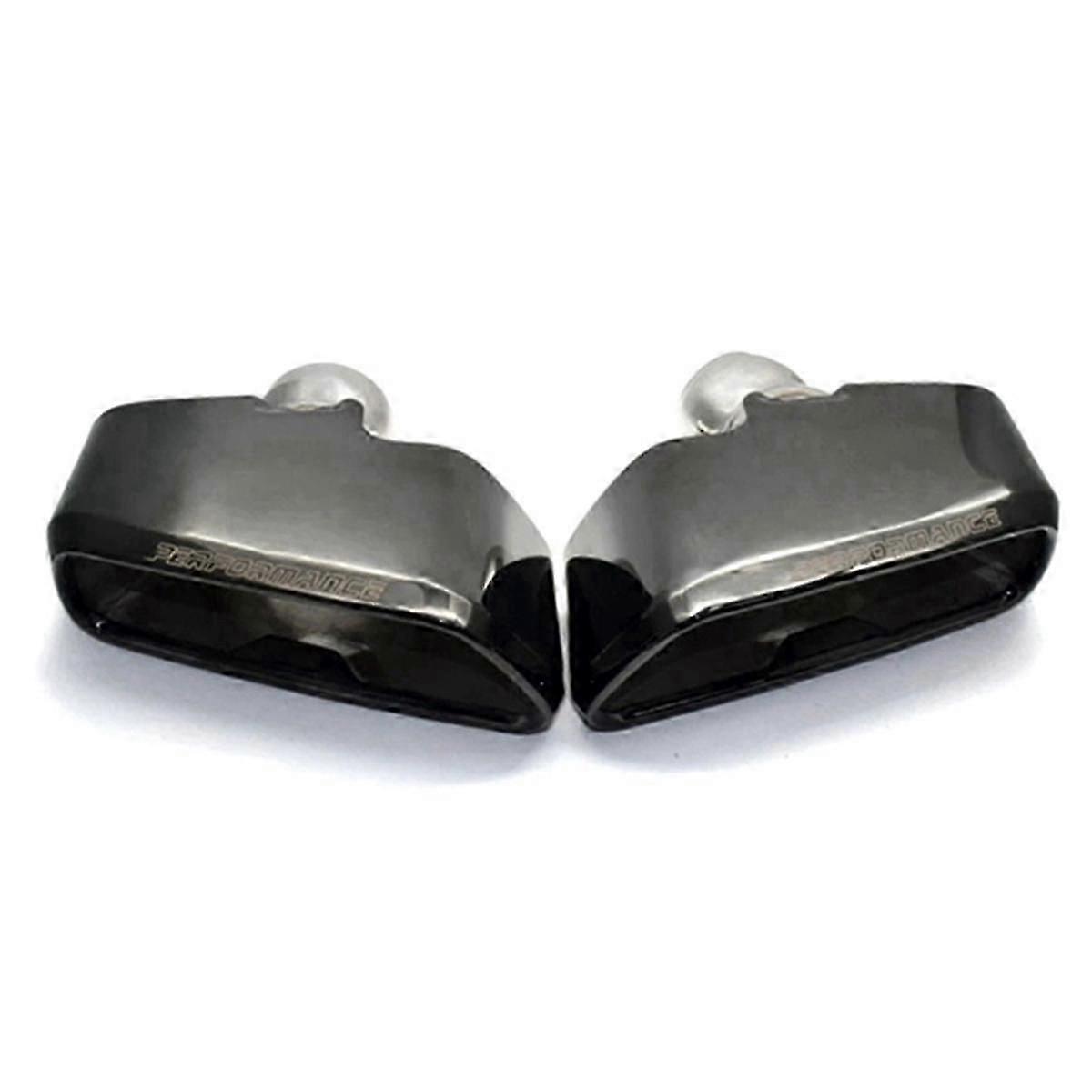 Exquisite Car Exhaust System Muffler MP Style Square Port Exhaust Tailpipe Automobile for 5 Series G30 G38 540 530 2018 2019,A