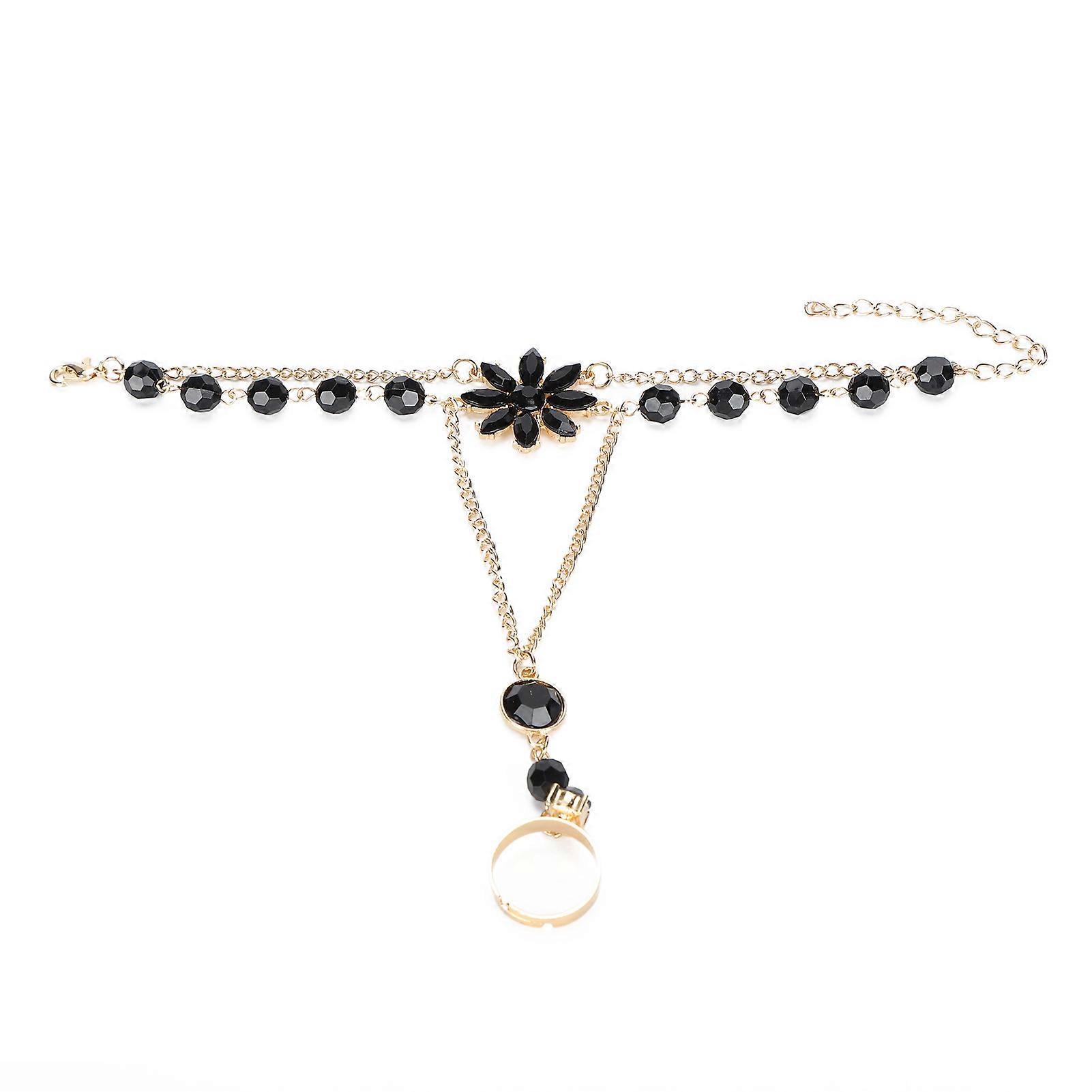 Elegant Adjustable Rhinestone Hand Chain