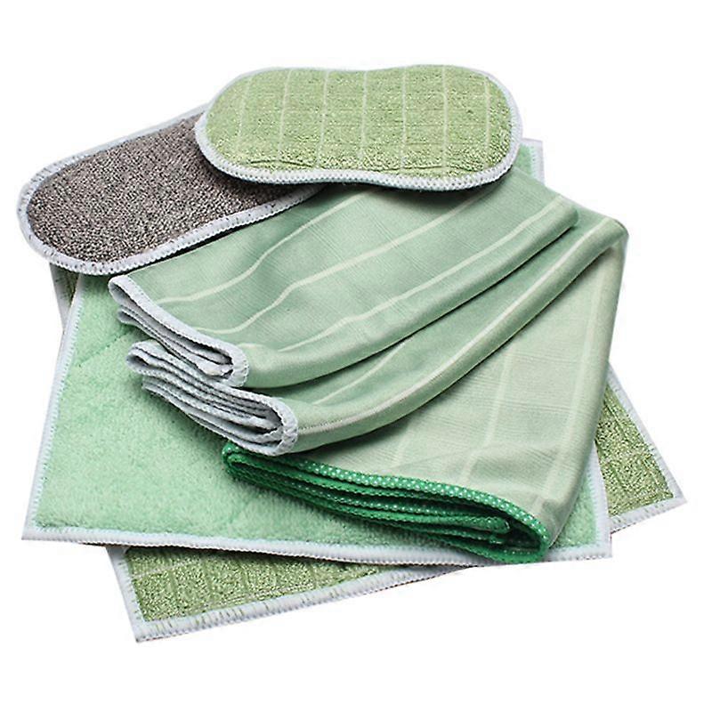 Pack of 6 Bamboo Microfiber Cloths for Windows Mirrors Tiles Bodywork Household Bathroom