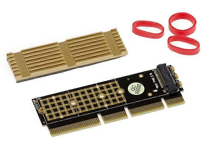 KALEA-INFORMATIQUE ADAPTER CONTROLLER CARD 2U TIL M2 NVME SSD - PCIE 16x - KØLEPLADE